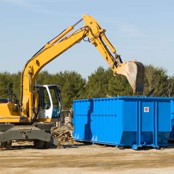 what happens if the residential dumpster is damaged or stolen during rental in Leesburg TX